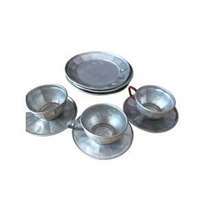 Vintage Childs Tin Tea Set
